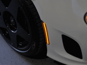 FIAT 500 ABARTH/TURBO Side Marker Upgrade KIt - set of 4 - Front+Rear - LED - Smoked